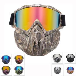 Lunettes de Ski lunettes de Snowboard motoneige Ski hommes femmes coupe-vent verre Motocross lunettes de soleil lunettes de protection faciale