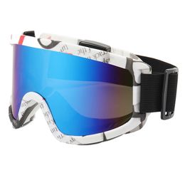 Skibril Sport UV400 Ski Bril Mannen Vrouwen Winddicht Winter Magnetische Sneeuwscooter Brillen Sneeuw Zonnebril Lens Kleur 230726
