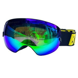 Lunettes de ski UV400 Double couches Anti-buée lunettes de Ski lentille masque de Ski lunettes Ski neige Snowboard lunettes miroir lunettes polarisées pour hommes 231115