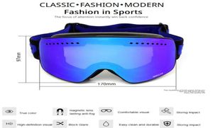 Lunettes de ski UV400 Protection antibuée femmes hommes lunettes de snowboard lunettes de ski hiver neige lunettes sphérique double lentille conception Sk8149115