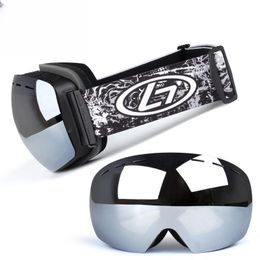 Ski Goggles UV400 Protective Gear Winter Snow Sports Goggles avec protection UV anti-FOG pour les hommes femmes