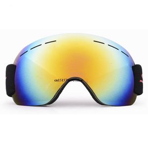 Ski Goggles UV400 Single Layer Anti Fog grote glazen bescherming Skiën Winter Snowboard voor mannen Vrouwen 230821