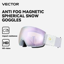 Gafas de esquí VECTOR Hombres Snowboard Glasse Invierno Gafas de sol de nieve al aire libre UV400 Lentes de doble capa Antifog Esquí 230909