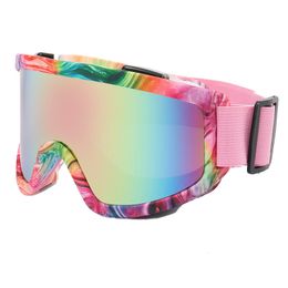 Ski -bril Winddichte UV400 Bescherming Ski -bril Men Dames Winter Sport Snowboard Magnetische sneeuw brillen Skiër zonnebrillen Lens 230821