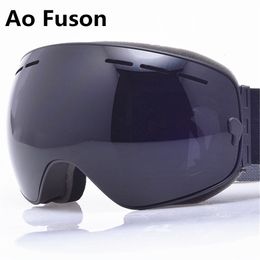 Skibril Winterski Snowboardbril UV400 Big Vision Beroep Bolvormig masker Skiën Heren Dames Sneeuw Sneeuwscooter Brillen Sci-bril 230907