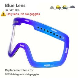 Lunettes de Ski avec lentille polarisée Double couche magnétique Ing antibuée Uv400 Snowboard hommes femmes lunettes étui à lunettes 221109 7741