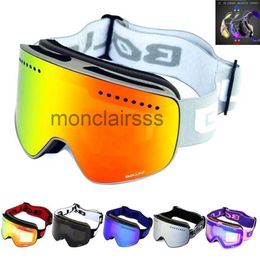 Skibril met magnetische dubbellaags gepolariseerde lens Antifog UV400 Snowboard Heren Dames Bril Brillenkoker 2211098IS8 8IS8