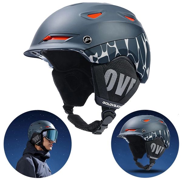 Casco de esquí AntiImpact EPS Bicicleta de montaña Espuma protectora Mujeres Hombres Snowboard Ventilaciones de enfriamiento Deportes de nieve 240124