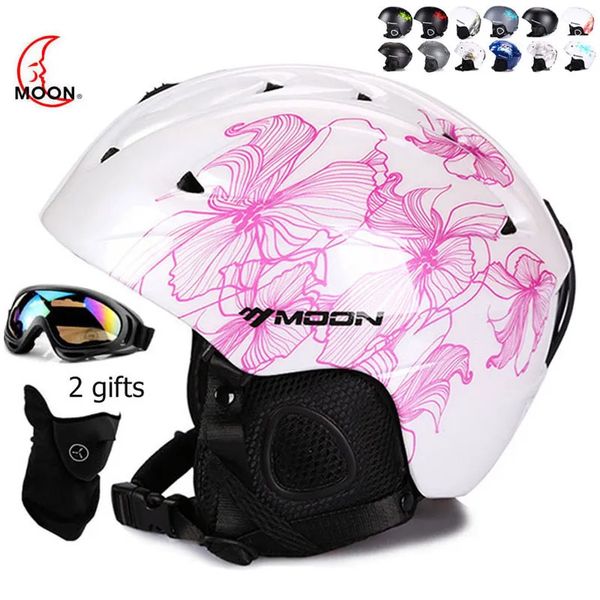 Casques de ski Certification CE PCEPS casque de Ski adulte hommes femmes patinage casque de skateboard Sports de neige casques de Snowboard avec lunettes 2 cadeaux 231114