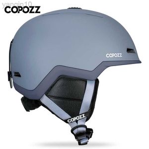 Cascos de esquí COPOZZ Mujer Hombre Casco de esquí Casco de snowboard anti-impacto medio cubierto para adultos y niños Seguridad Esquí Monopatín Casco de esquí HKD230808