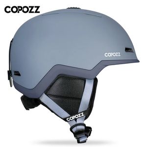 Casques de ski COPOZZ casque de Ski femme homme casque de Snowboard Anti-impact demi-couvert pour adultes et enfants sécurité Ski Skateboard casque de Ski 231212