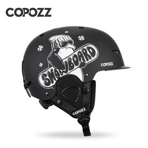 Casques de ski COPOZZ casque de Ski unisexe certificat casque de Ski Anti-impact semi-couvert pour adultes et enfants casque de Snowboard de sécurité sur la neige 231016