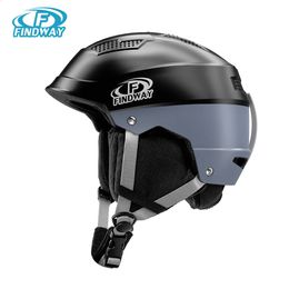 Casques de ski Casque de ski professionnel Findway intégralement moulé casque de snowboard respirant de haute qualité équipement chaud de cyclisme/ski de skate 231109