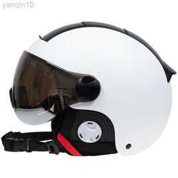 Skihelmen LOCLE Skihelm met veiligheidsbril Veiligheid CE-certificering Skiën Snowboardhelm Heren Dames Winter Outdoor Sport Fietsen Sneeuwhelm HKD230808