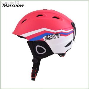 Casques de ski Marsnow Marque ABS Casques de ski Enfants Hommes Femmes Sports de protection Patinage Skateboard Ski Casques de snowboard moulés intégralement HKD230808