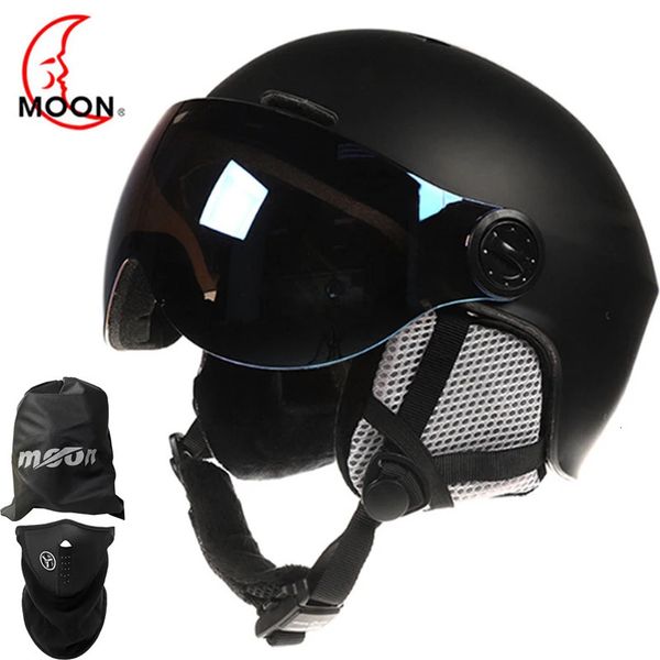 Casques de ski Hommes femmes enfants Casque de Ski avec lunettes masque couverture Moto rapide planche à roulettes Scooter Snowboard patinage Casco escalade Capacete Casque 231120