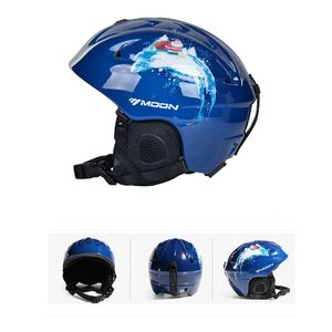Casques de Ski MOON casque de Ski pour hommes et femmes équipement de Snowboard sécurité accessoires de Sport de plein air hiver 231114