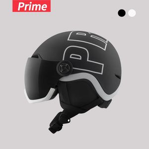 Cascos de esquí PRIME Casco de esquí Gafas PCEPS moldeado integralmente Casco de esquí de alta calidad Deportes al aire libre Esquí Snowboard Cascos de skate 231212