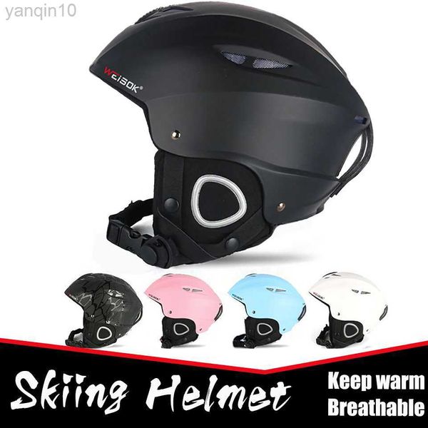 Casques de ski Casque de ski professionnel PC + EPS Respirant Léger Hommes Femmes Patinage Planche À Roulettes Casque D'équitation Snowboard Neige Adulte Sport Gear Equip HKD230808