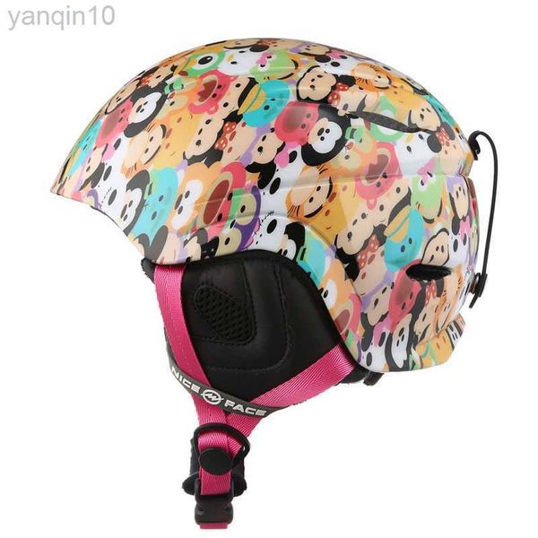 Cascos de esquí Casco de esquí para hombres y mujeres deportes al aire libre equipo de protección motocicleta gorra de protección casco de snowboard a prueba de viento a prueba de golpes sombrero cálido HKD230808