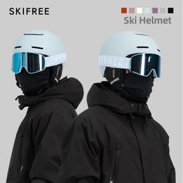 Casques de ski SKIFREE casque de SKI ensemble de lunettes femmes hommes résistance aux chocs casque de Snowboard dispositif de protection de Ski professionnel 231212