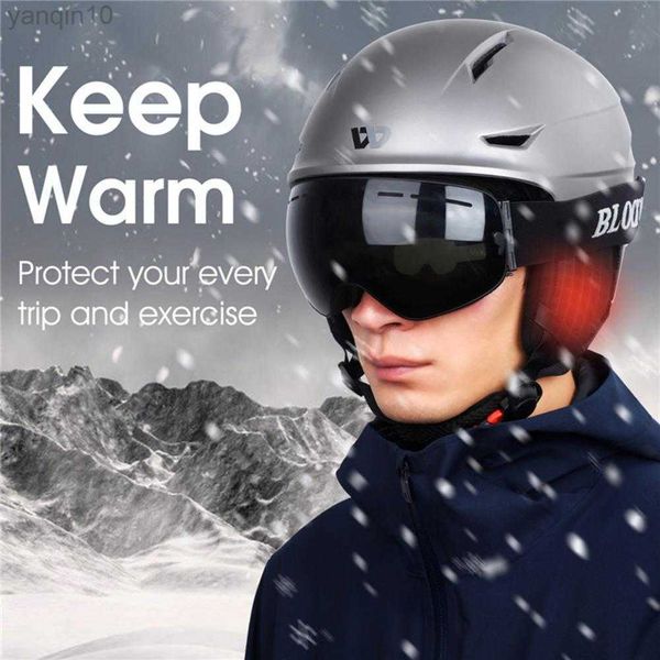 Casques de ski Casques de sport PC Shell Casque de ski Respirant Réglable Circonférence de la tête Anti Collision Casque de vélo pour hommes femmes HKD230808