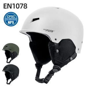 Casques de ski Casque de Ski d'hiver Snowboard casque de sécurité Anti-impact demi-couvert cyclisme Ski de neige casque de protection pour hommes femmes 231109