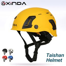 Casques de ski XINDA ABS casque d'escalade lunettes pour spéléologie canyoning casque de sécurité casque de descente spéléologie équipement de sauvetage en montagne 230921