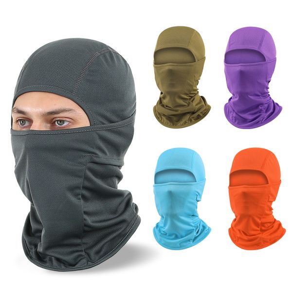 Masque de ski pour hommes et femmes, cagoule en maille respirante, protection UV légère pour moto, snowboard, bandanas magiques, 25 couleurs