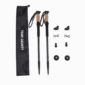 Skistokken 2 stks/partij Anti-shock wandelstokken Alpenstock Trekking Wandelstokken Set Telescopische Nordic Walking-stokken Schietkruk 231124