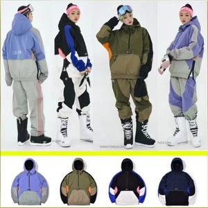 Ski Set Men Sautpuise des costumes féminins Snowboard Wear Snow mari Veste d'hiver Pantalon femme Skims Dupe Snowboard Tissu 231227