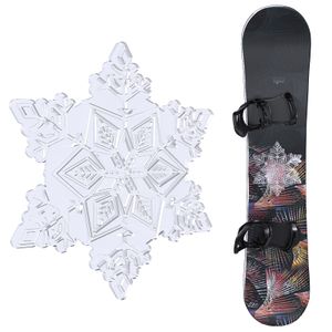 Ski Snowboard Tassen 3D Clear Snowflake Snowboarden Stomp Pad PVC Anti Slip voor Grip op Uw Outdoor Sport 230729