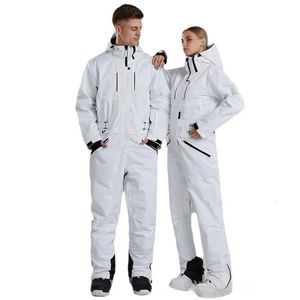Combinaison de Ski pour hommes et femmes imperméable simple et Double planche combinaison de Ski et pantalon ensemble vêtements de neige combinaison de Ski pour Couple 240111