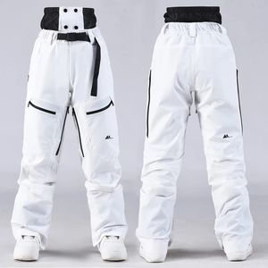 Esquí BIB pantalones pantalones de nieve al aire libre deporte de montaña mujer snowboard monos a prueba de viento hombres senderismo impermeable ropa de esquí caliente 231202