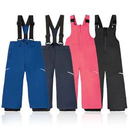 Skiing BIB Pants Pantalons de Ski enfants garçons coupe-vent imperméable chaud enfants pantalons filles épaissir pantalons de Sports de plein air hiver Ski Snowboard pantalon 231025