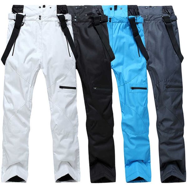 Esquí BIB Pantalones Pantalones de esquí para hombres y mujeres Sling deportes al aire libre de alta calidad a prueba de viento impermeable cálido invierno nieve esquí L221025