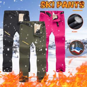 Ski -slabbuigbroek vrouwen sneeuw geïsoleerde winddichte waterdichte warme slabboren winterboarding outdoor zweetbroeken L221025