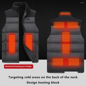 Vestes de ski 11 zones gilet chauffant hommes femmes thermique cyclisme chauffage électrique hiver chaud épais veste pour Camping chasse