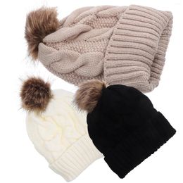 Chaquetas de esquí 3 uds sombrero de invierno cálido al aire libre espesar suministro cómodo