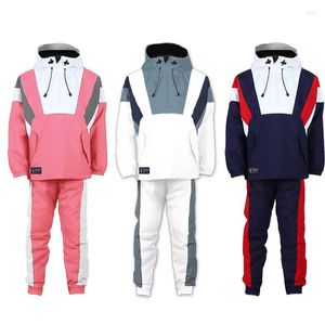 Vestes de ski Combinaisons de ski pour enfants Garçons et filles Coupe-vent Imperméable Épaissie Chaud Vêtements de plein air en coton Pantalons Chemises