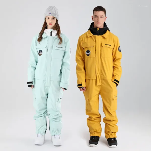 Vestes de ski Coveralls hommes femmes Snowboarding des vêtements de sport extérieur costumes imperméables