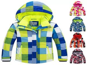 Vestes de Ski enfants combinaison de Ski enfants coupe-vent imperméable chaud polaire neige filles garçons hiver et snowboard veste pantalon ensemble 3575573248