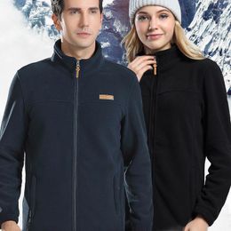 Ski -jassen Outdoor heren en dames dezelfde stijl fleece vest voor herfst winterwarmt ademende jas verdikte ski