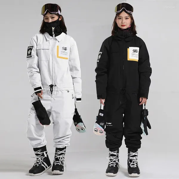 Vestes de ski sport extérieur en une pièce Femmes Snow Sucts Cassanes Femme Ski Sauthouet