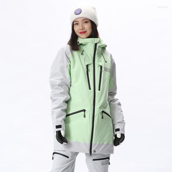 Chaquetas de esquí para mujer con capucha marca RUNNING RIVER, chaqueta de esquí de alta calidad, ropa deportiva profesional para mujer, chaquetas para exteriores 2453
