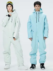 Ski-jassen Ski-jas en broek voor dames Heren Eendelig pak Winter Sneeuwbestendige snowboardkleding Essentiële geïsoleerde overalls