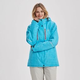 Ski Vestes Veste de Ski femmes hiver imperméable coupe-vent respirant Super chaud femme manteau de neige-30 degrés veste de Ski et de snowboard 231107