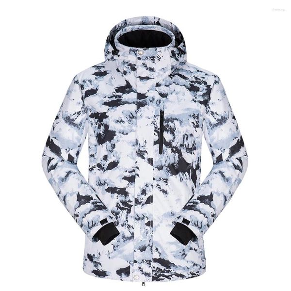 Vestes de Ski veste de Snowboard hommes en plein air coupe-vent imperméable thermique mâle à capuche manteau de neige équipement de Ski marques d'hiver