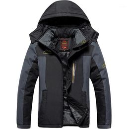 Ski-jassen winter ski jas mannen waterdichte fleece sneeuw thermische jas voor outdoor mountain snowboard plus size l-9xl