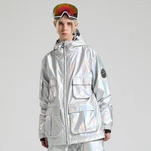 Vestes de ski veste de ski d'hiver hommes femmes extérieur sport snowboard 2024 vêtements de couple chaud à capuche imperméable